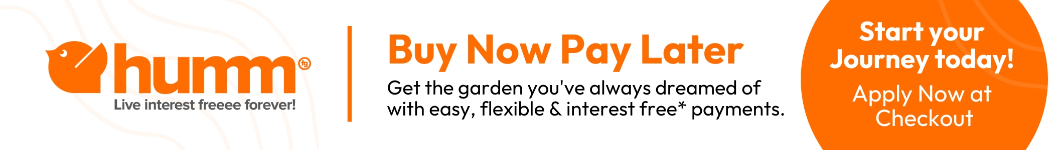 Humm Finance Banner - Buy Now Pay Later