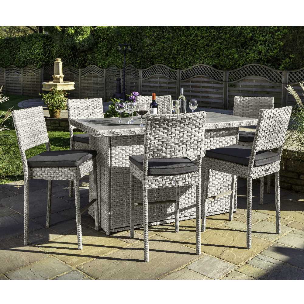 Hartman Heritage 6 Seat Bar Set with Integrated Cushion Box