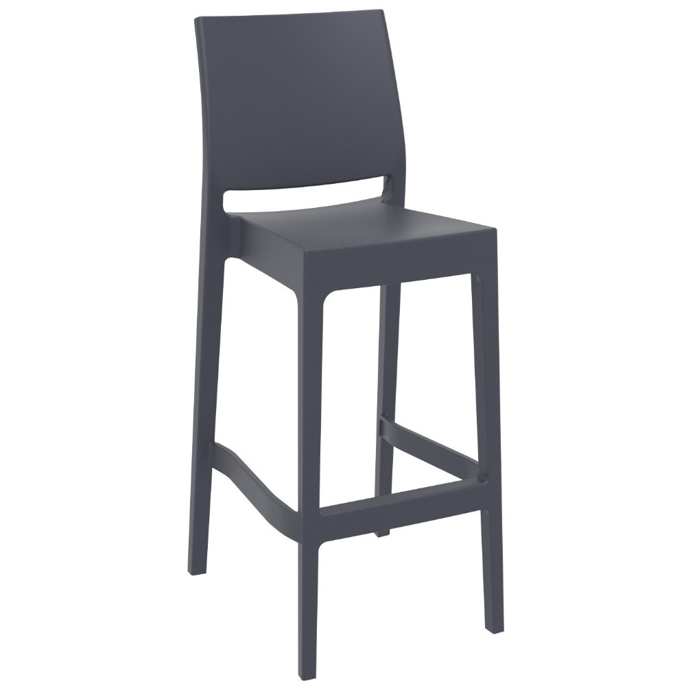 Maya Bar Stool in Grey - 75cm