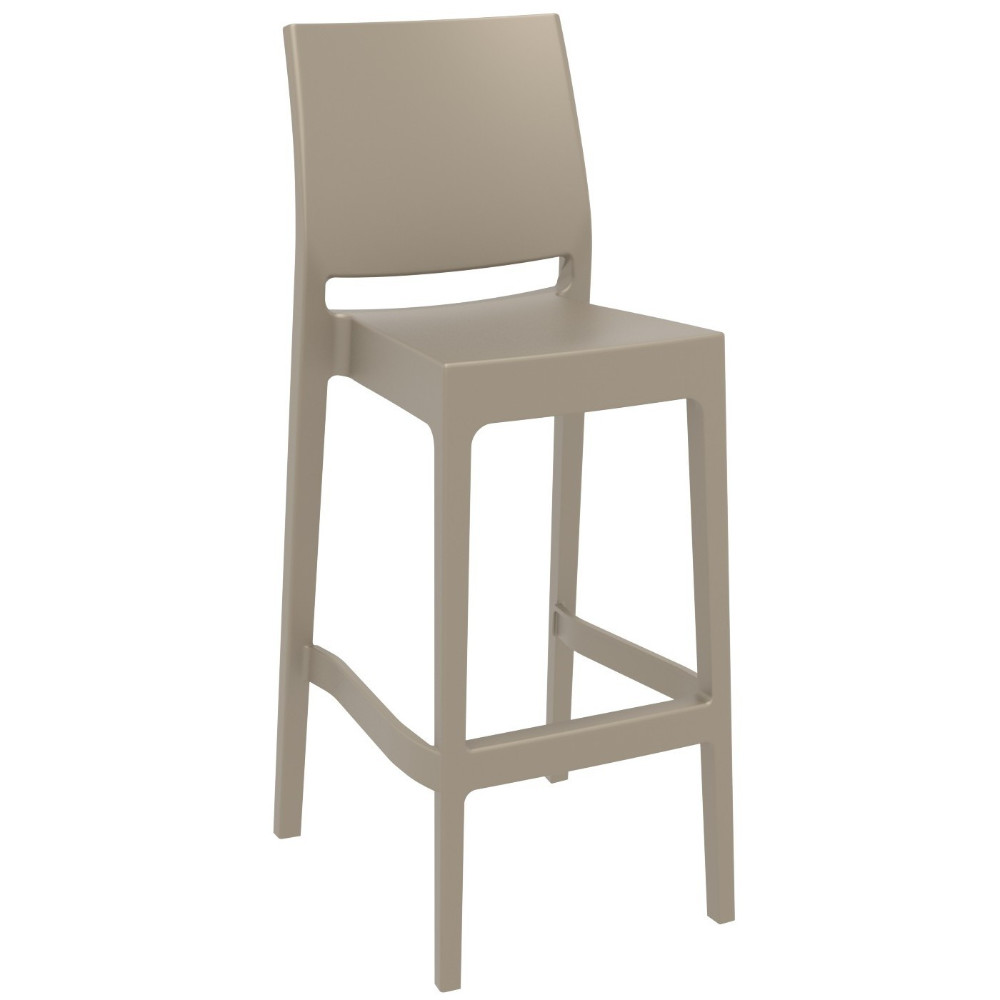 Maya Bar Stool in Taupe - 75cm