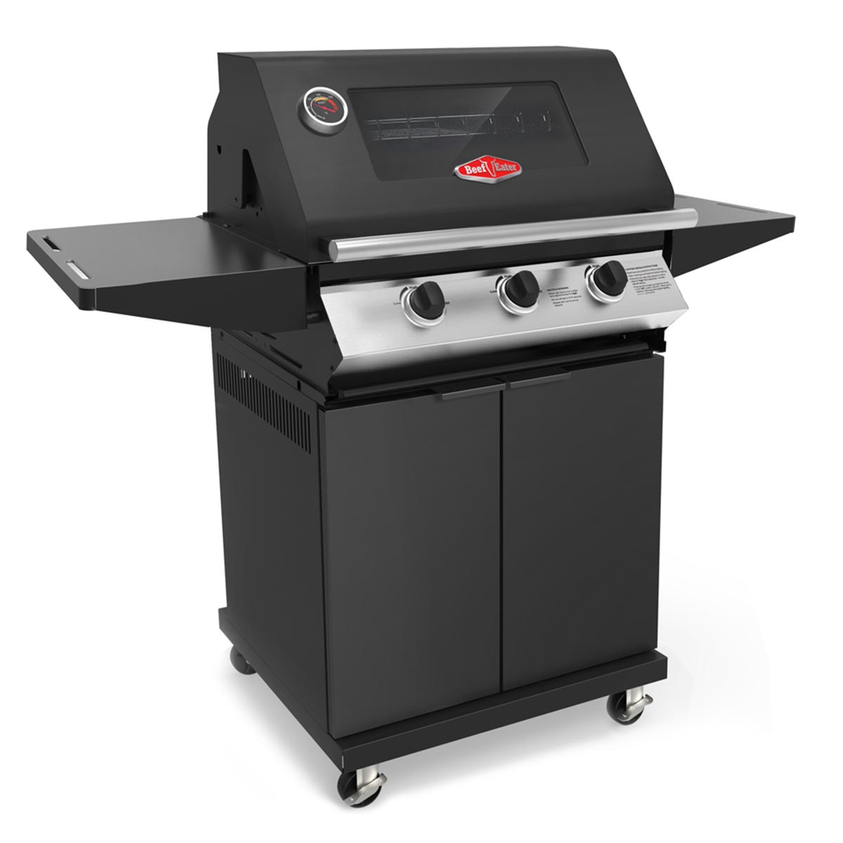 Beefeater 1000lx-E 3 Burner Cabinet Gas BBQ & Side Burner