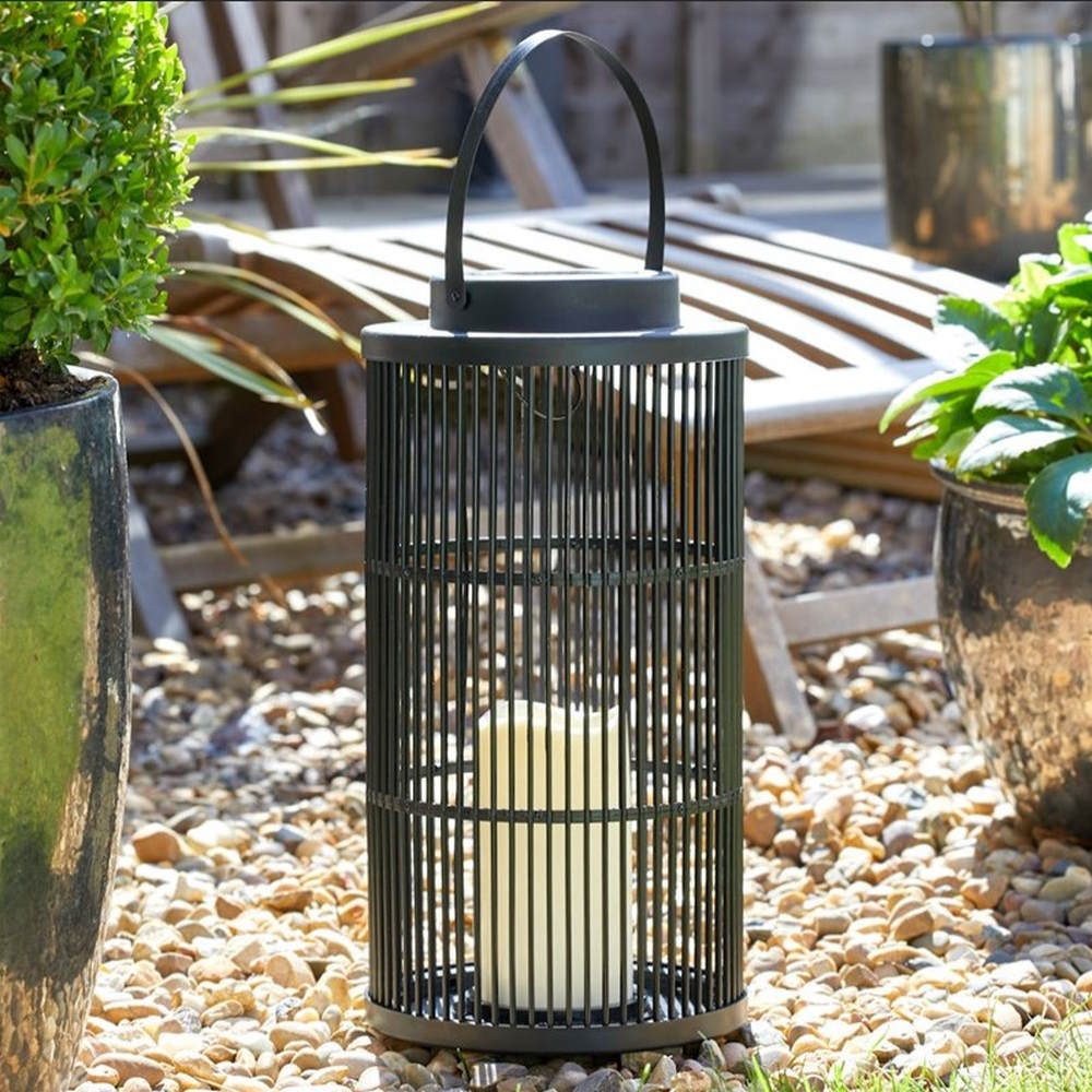Urbane Lantern Large - Black (Solar Powered)