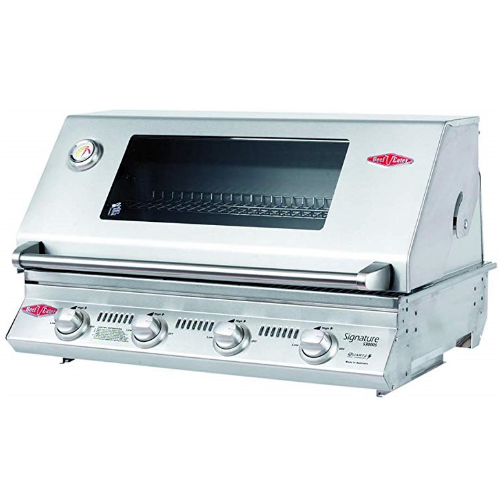BeefEater S3000S 4 Burner Built in Barbecue Only (Stainless Steel Pack)