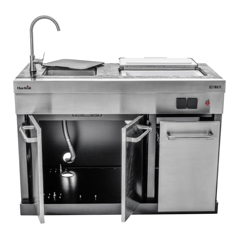 Char-Broil Ultimate Entertainment Unit for Modular 3 Burner BBQ - Stainless Steel