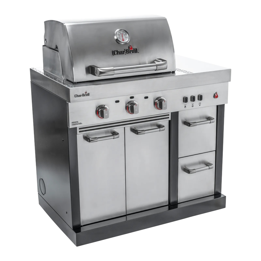 Char-Broil Ultimate 3200 3 Burner Modular BBQ - Stainless Steel