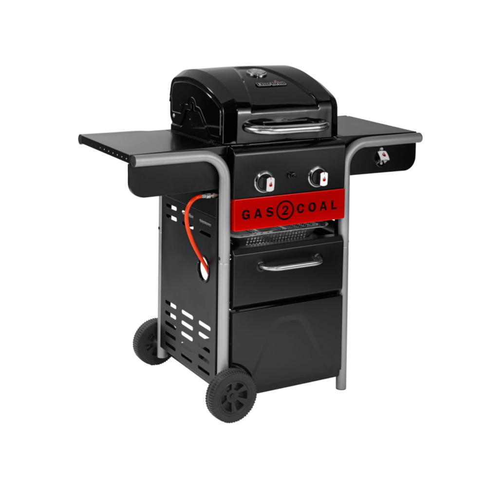 Char-Broil 2Coal 2.0 - 2 Burner EuroFlex Hybrid Gas & Charcoal BBQ