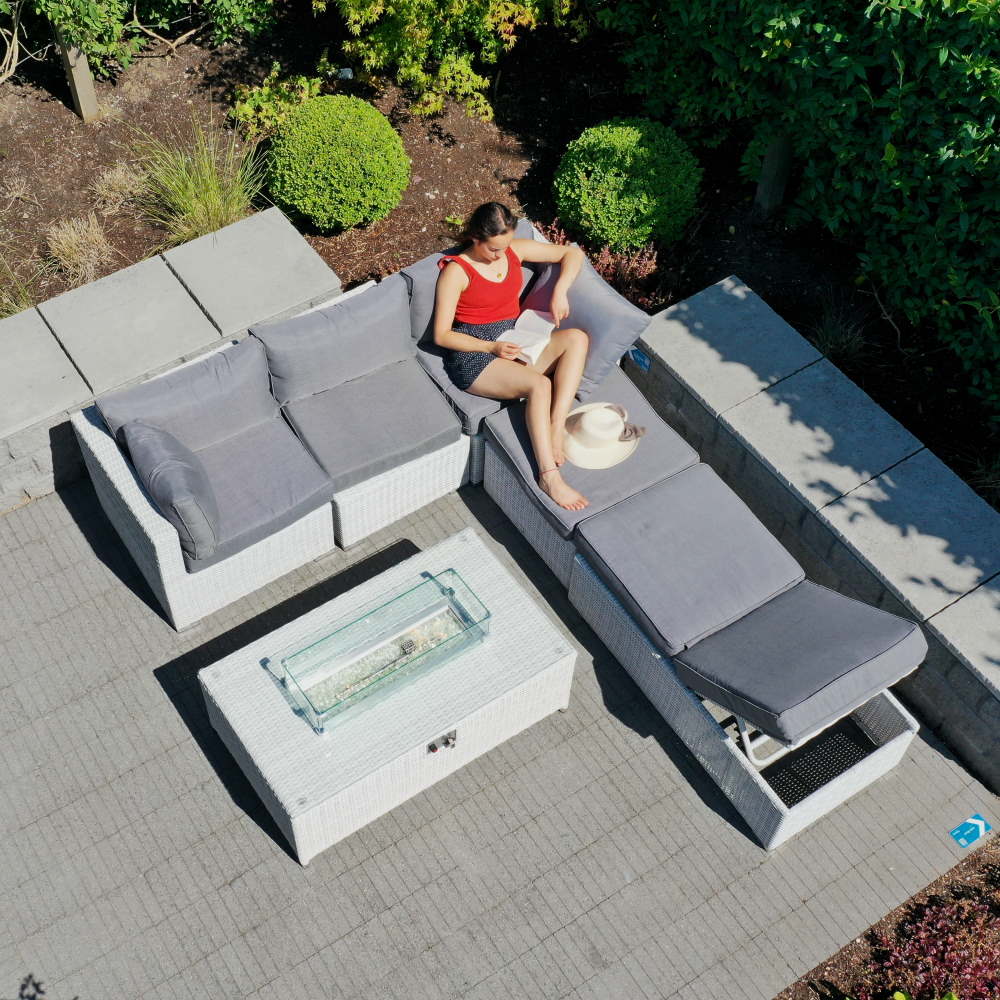 Treviso Grande Corner Sofa Fire Pit Set