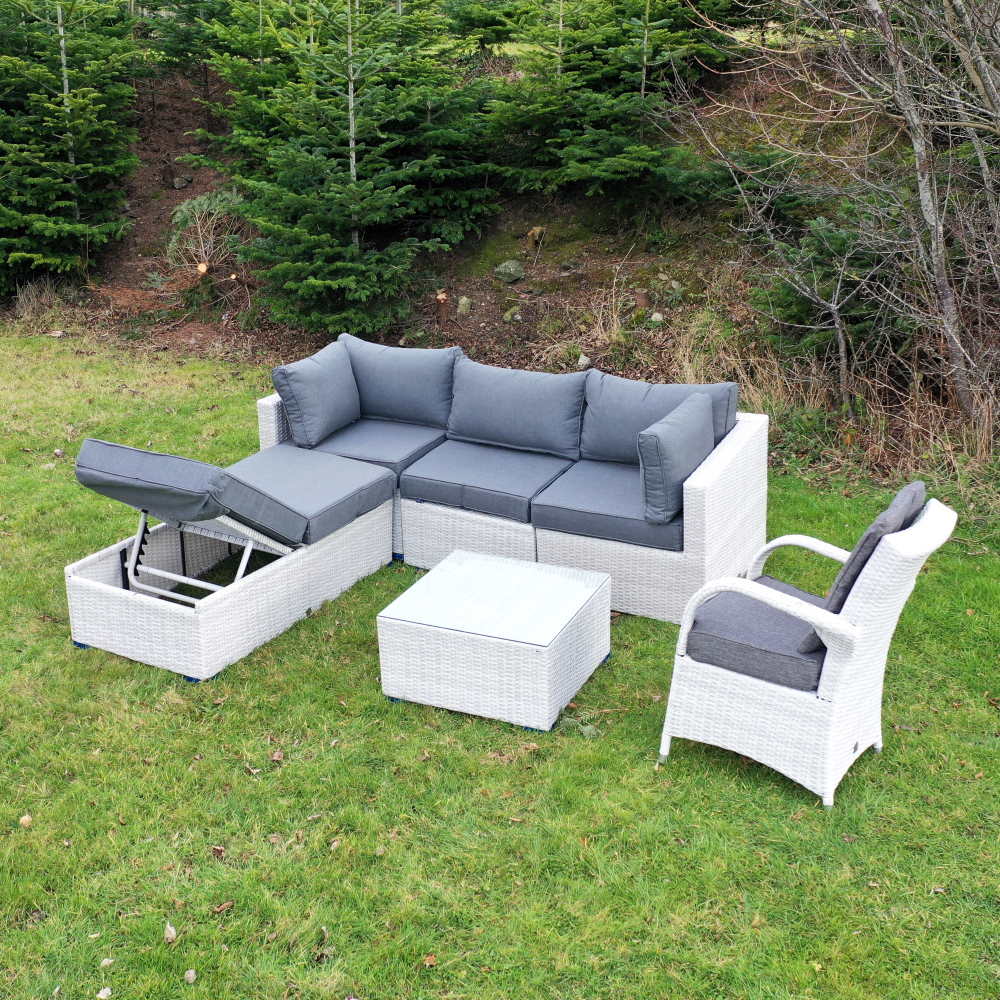 Treviso Grande Corner Sofa Set With Armchair