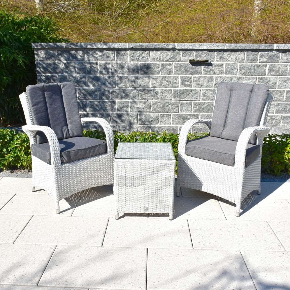 Treviso 2 Seater Bistro Set in Grey