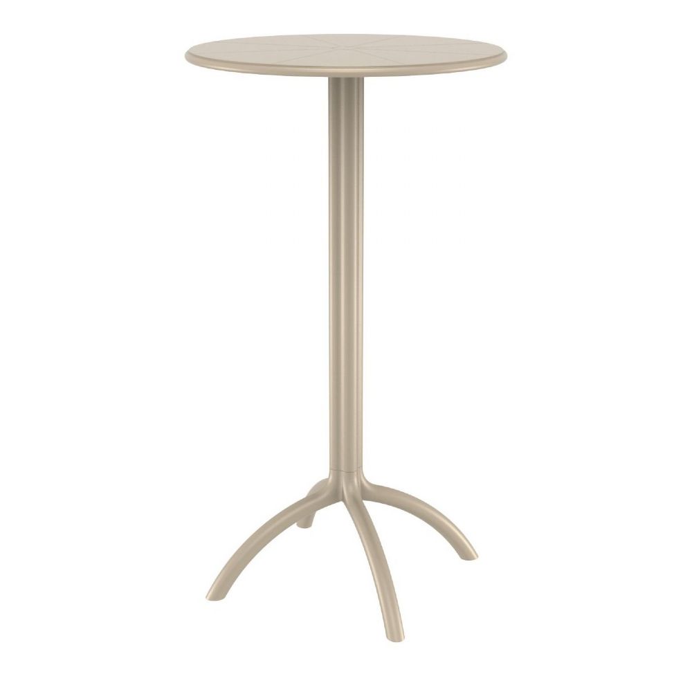 Octopus 60cm Round Bar Table - Taupe