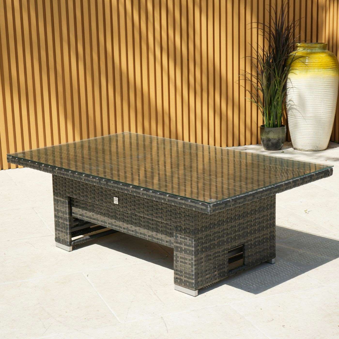 Santander Rising Table - Mixed Brown