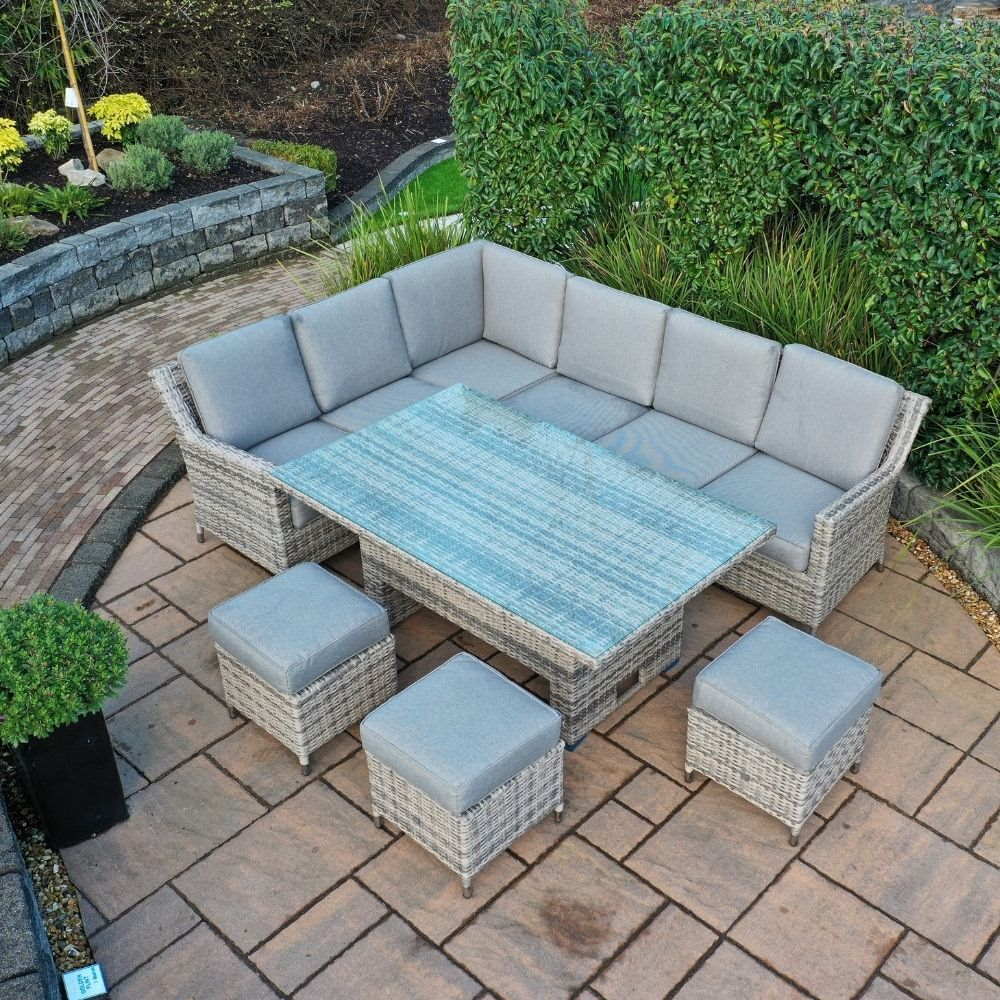 Adare Corner Dining Set with Rising Table