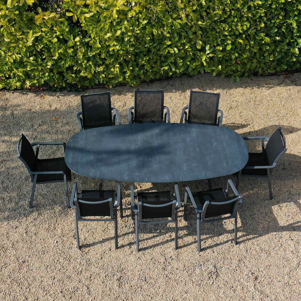 Galaxy 8 Seat Oval Set With Pacific Chairs