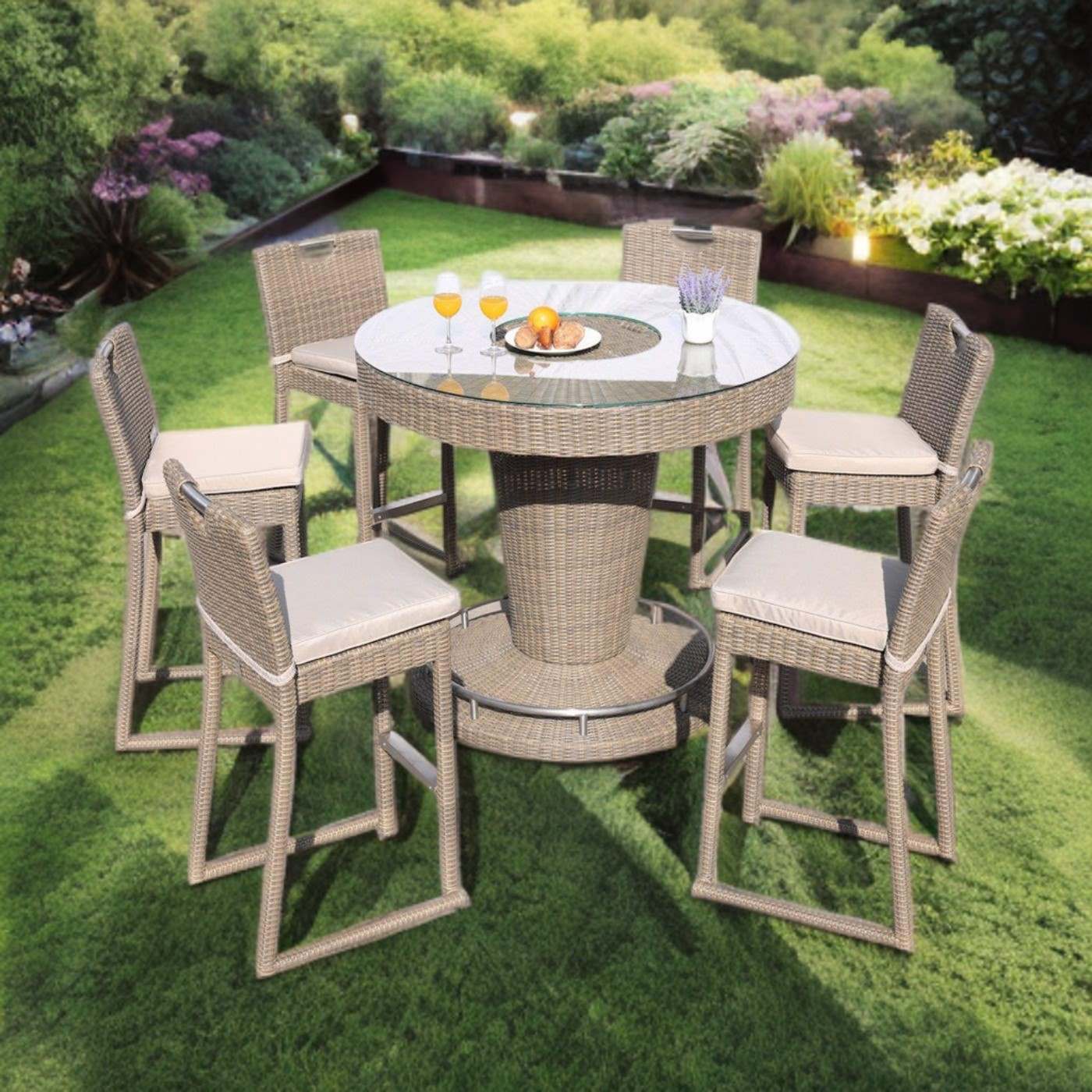 Atlas 6 Seat Round Bar Set