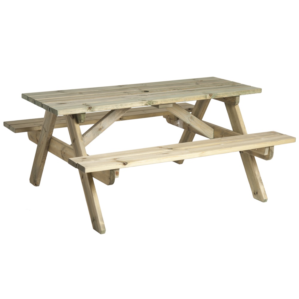 Alexander Rose 6ft Pine Woburn Picnic Table