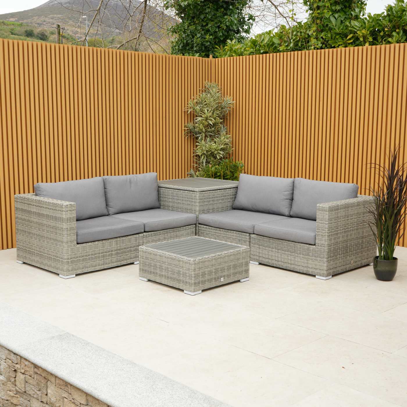 Adelaide Corner Rattan Sofa Set