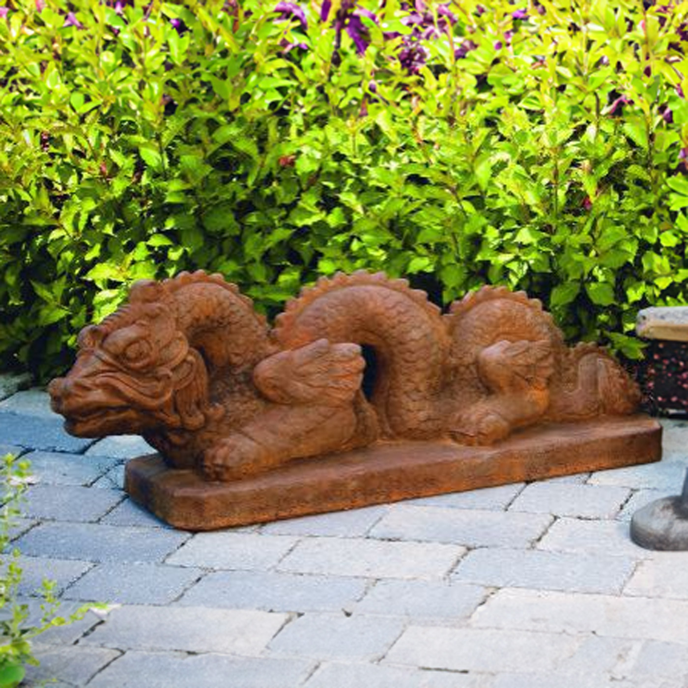 Chinese Red Dragon Statue