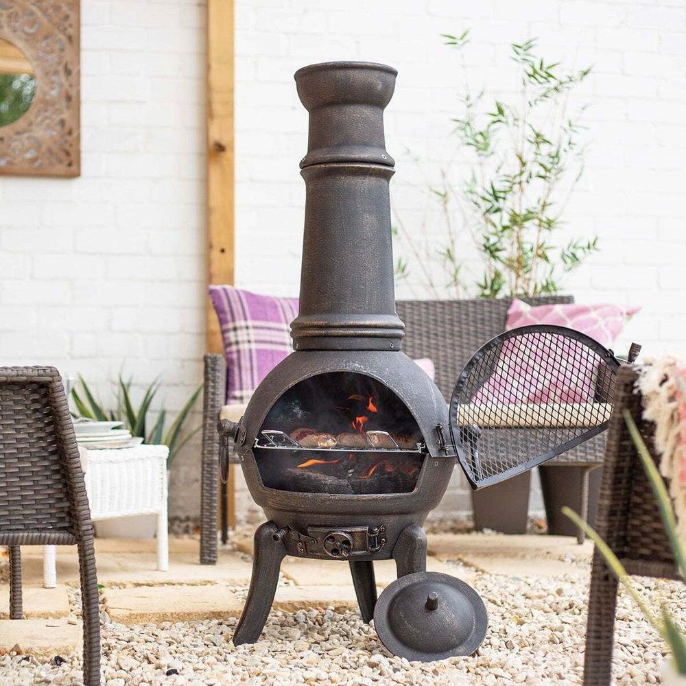 Sierra Extra Large Cast Iron Chimenea