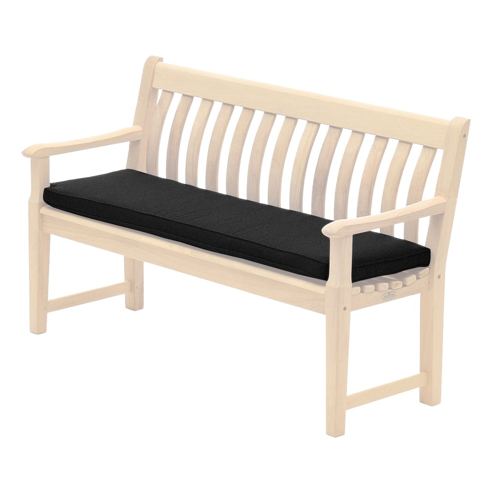 Alexander Rose Olefin 4Ft Bench Cushion Charcoal - Cushion Only