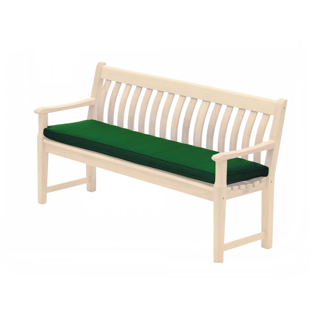 Alexander Rose Olefin 5Ft Bench Cushion Green - Cushion Only