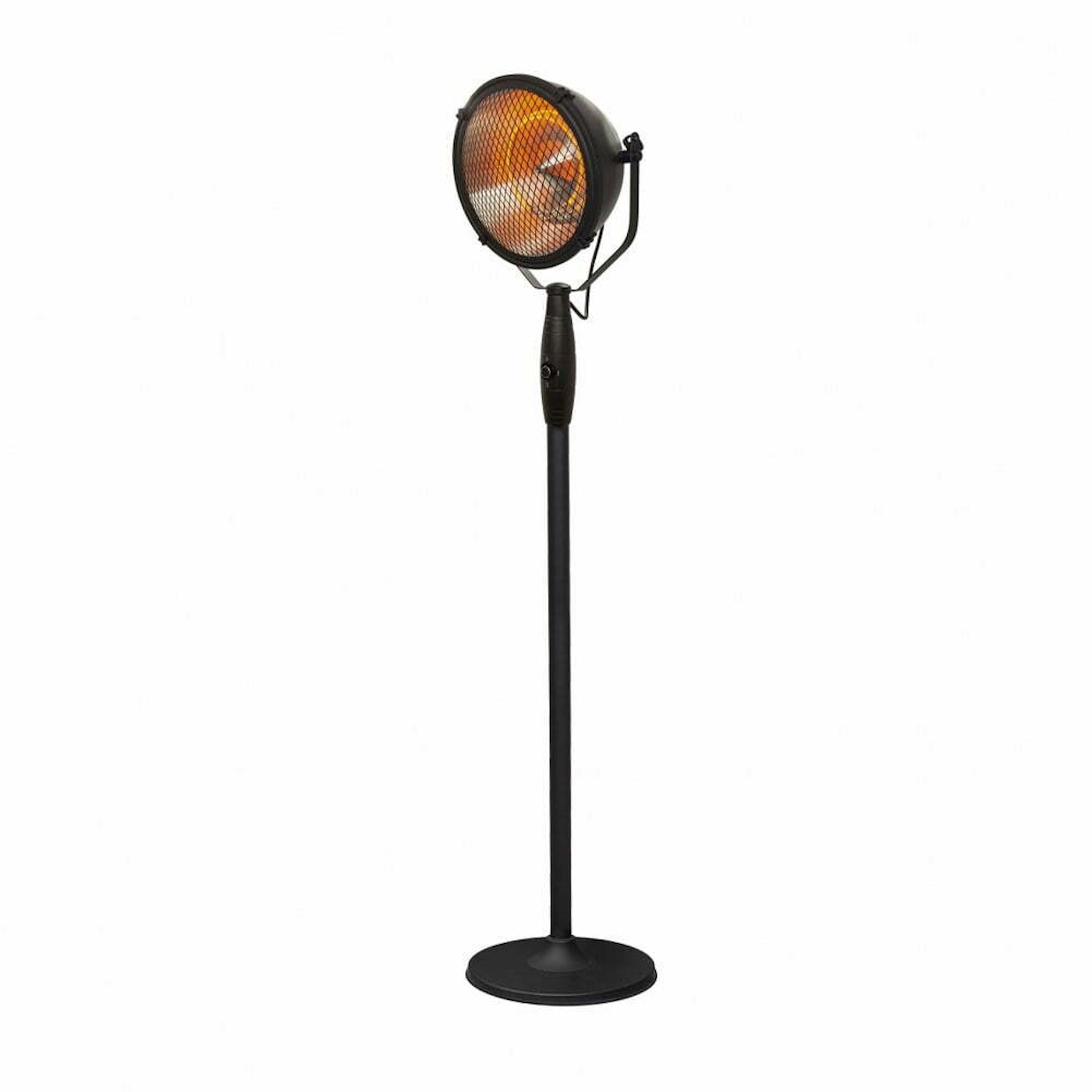 Vintage Searchlight Electric Heater - Black