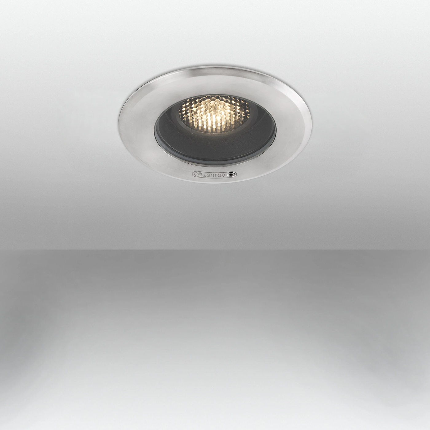 Faro Geiser 80 Grey Orientable Inox Ceiling Recessed - 8W