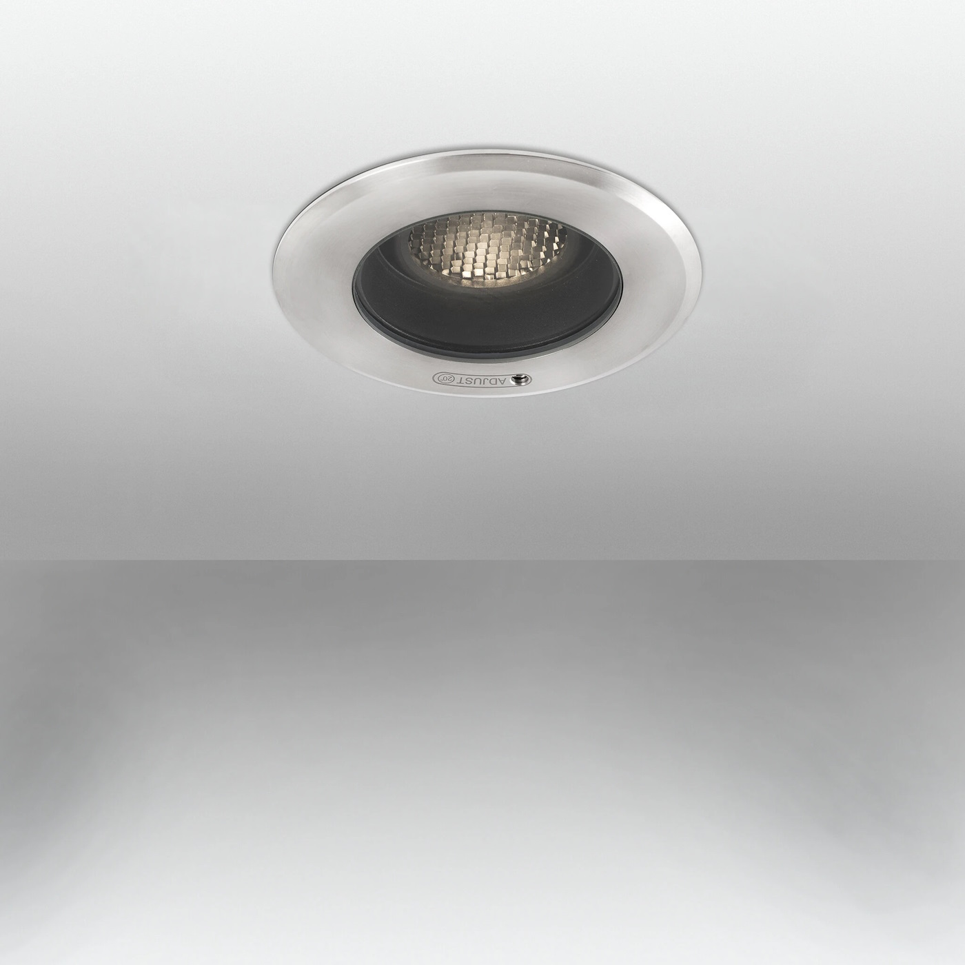 Faro Geiser 80 Grey Orientable Inox Ceiling Recessed - 7W