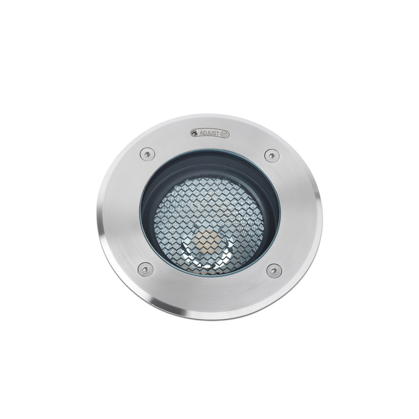 Faro Geiser 80 GU10 Grey Orientable Inox Recessed - 35W
