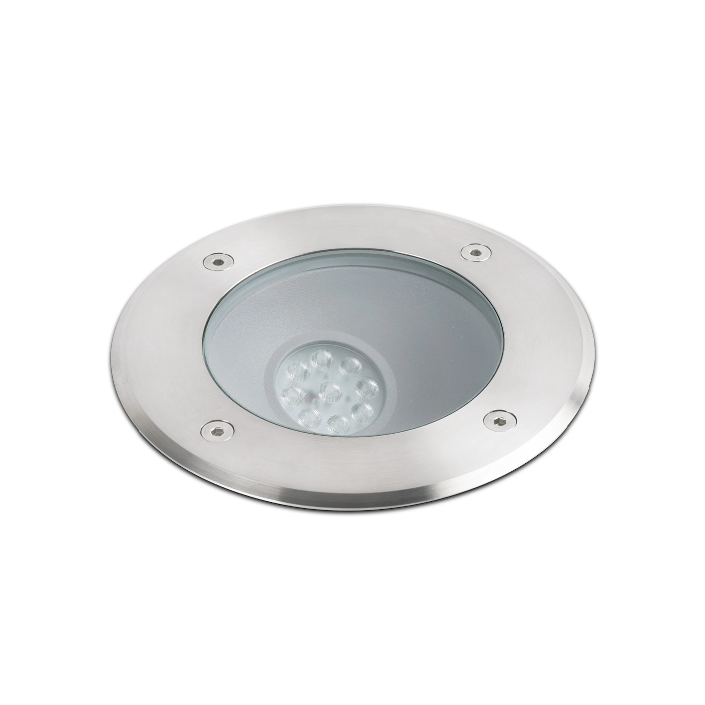 Faro Salt Asymmetric Inox Recessed Lamp - 9W