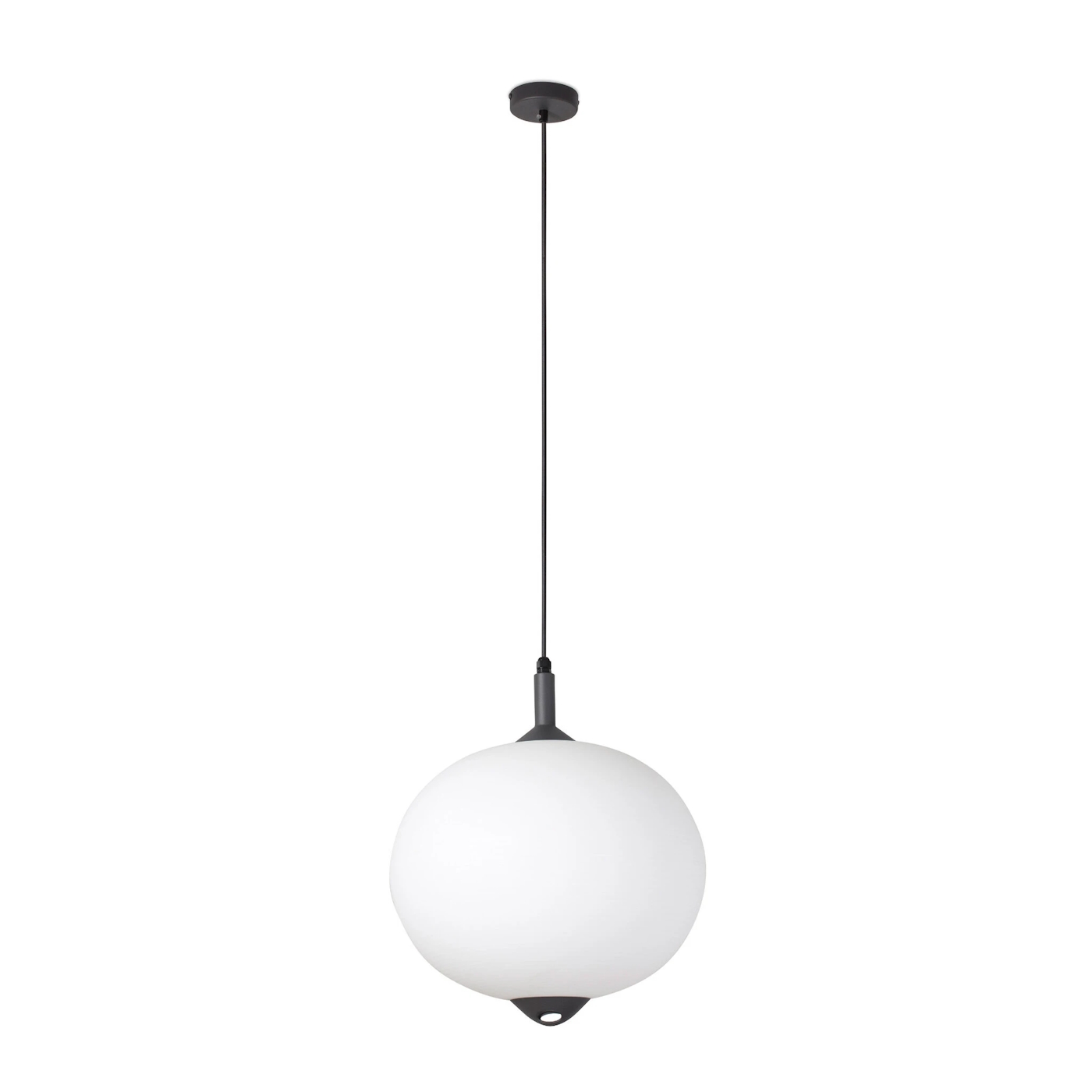 Faro Saigon Out R45 Grey & Matt White Round Pendant Lamp - 15W