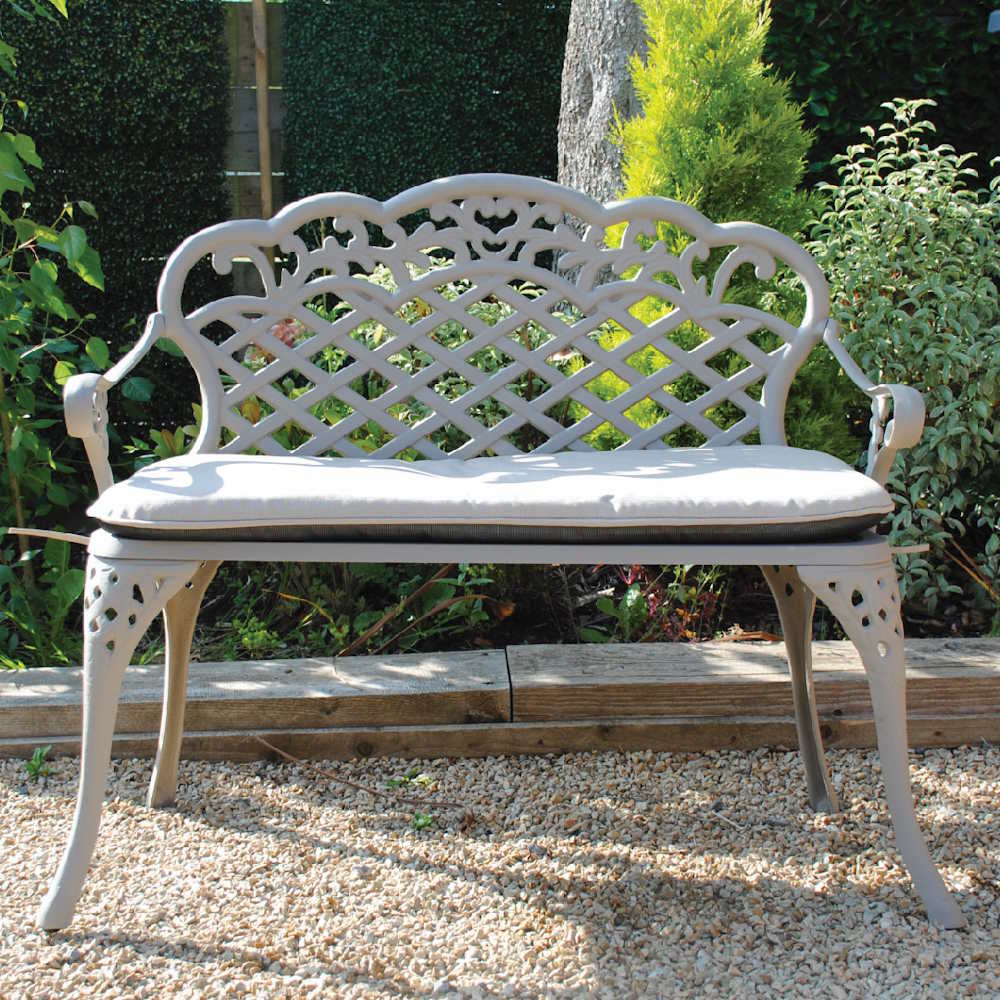 Mississippi Sahara Cast Aluminium 2 Seat Garden Bench