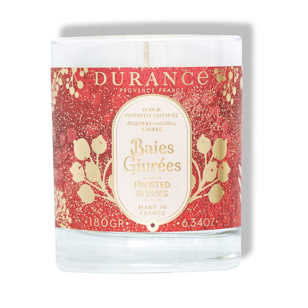 Durance Perfumed Natural Candle 180gr - Frosted Berries