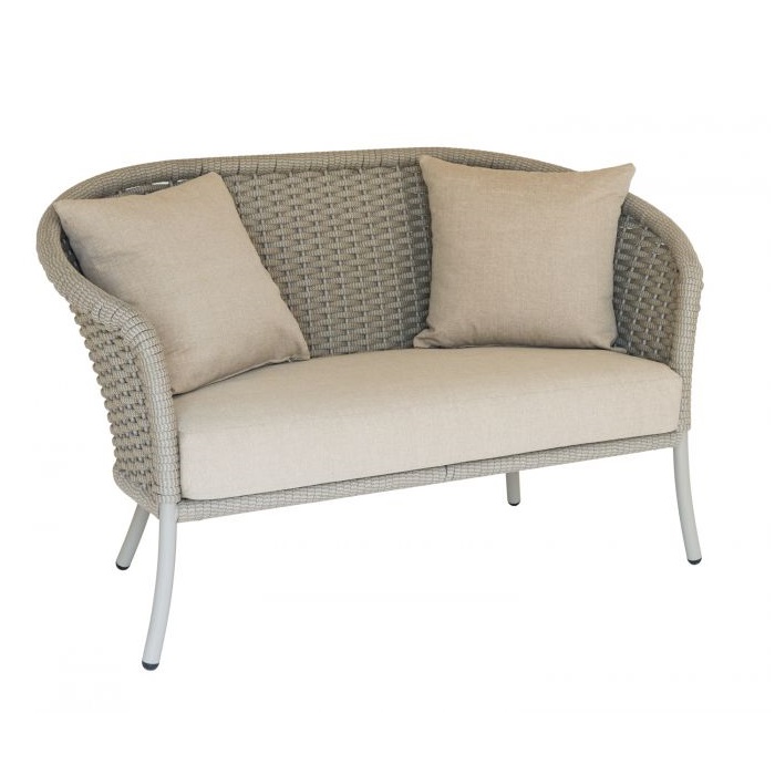 Alexander Rose Lounge Sofa (Curved Top) Beige Rope