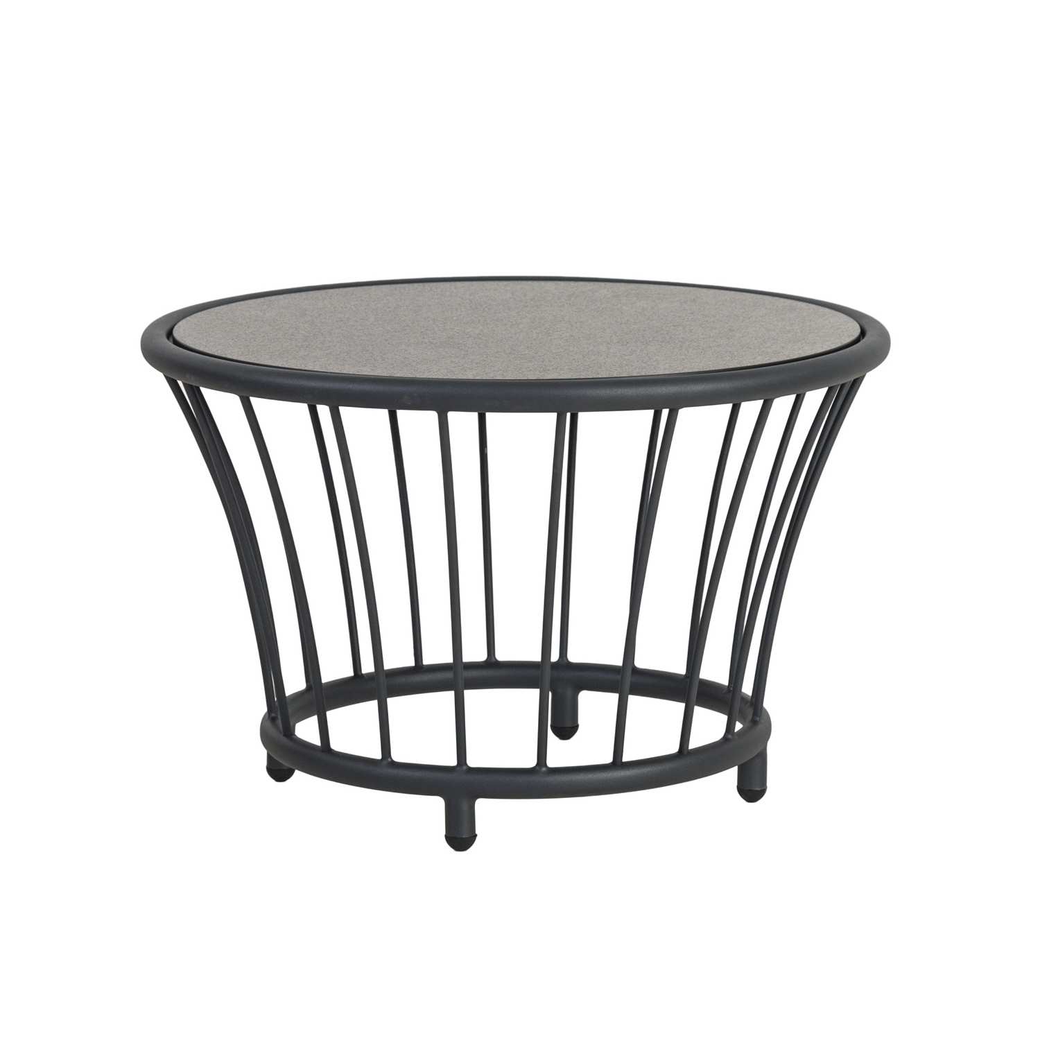 Alexander Rose Cordial Grey Round Side Table – Grey HPL Top