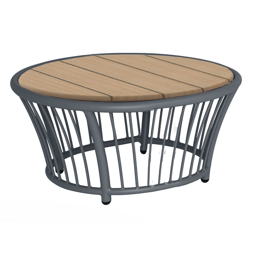 Alexander Rose 0.60M Round Side Table Grey Frame
