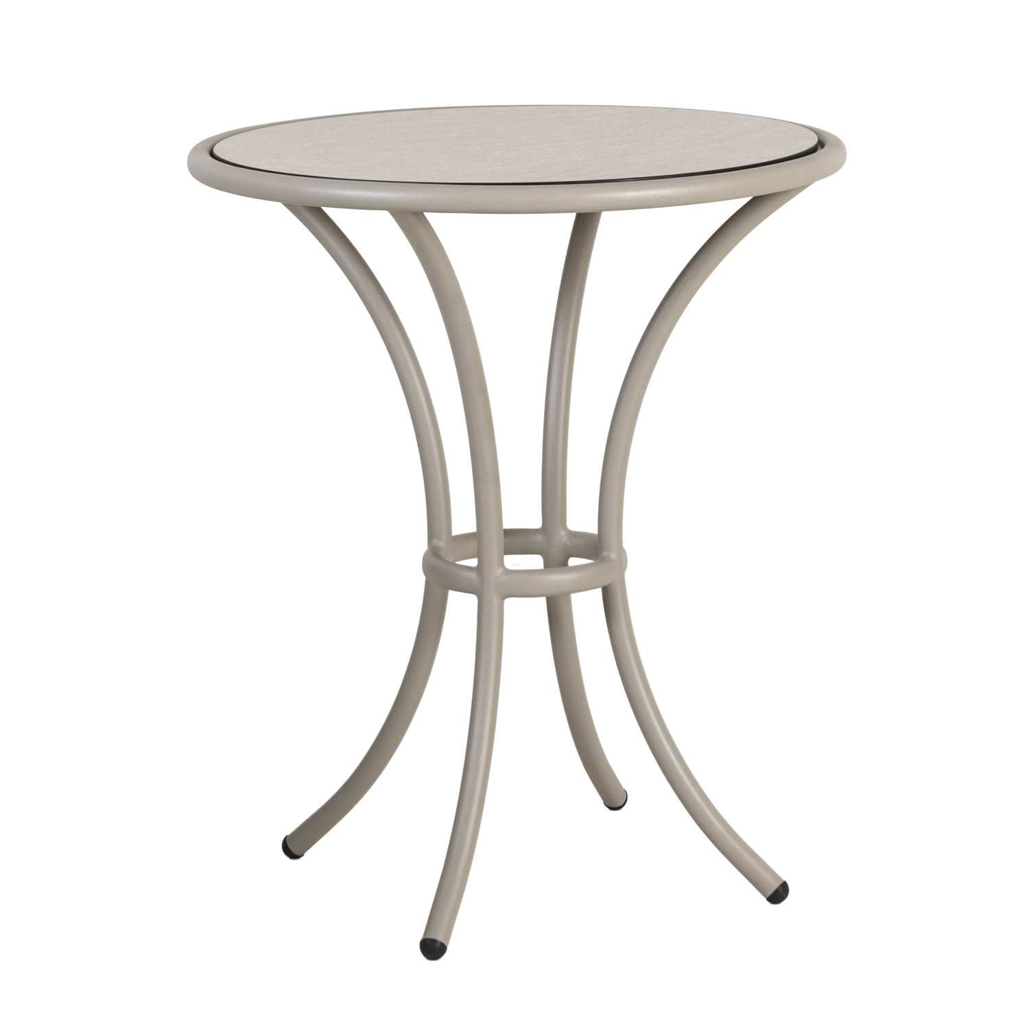 Alexander Rose Cordial Beige Bistro Table – Sand HPL Top 60cm