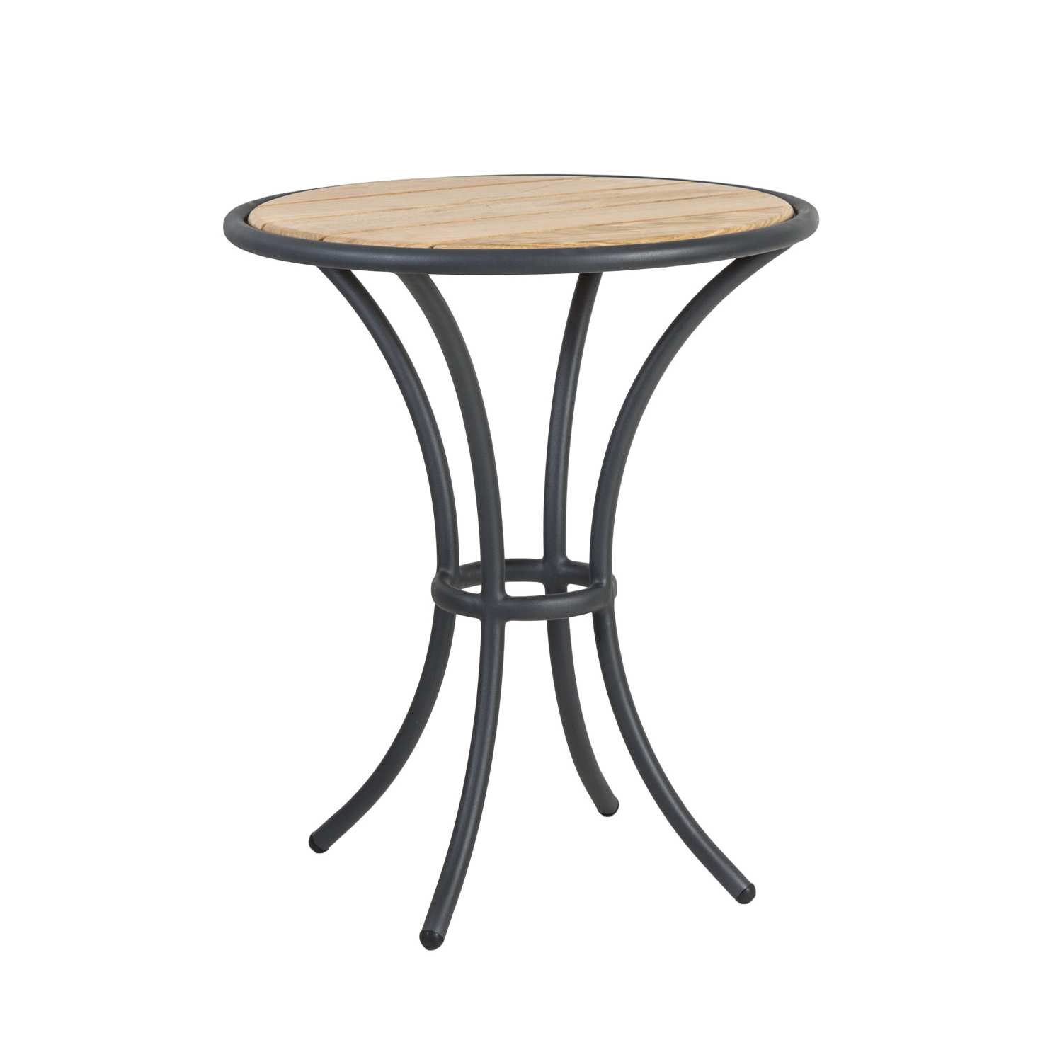 Alexander Rose Cordial Grey Bistro Table – Roble Top 60cm