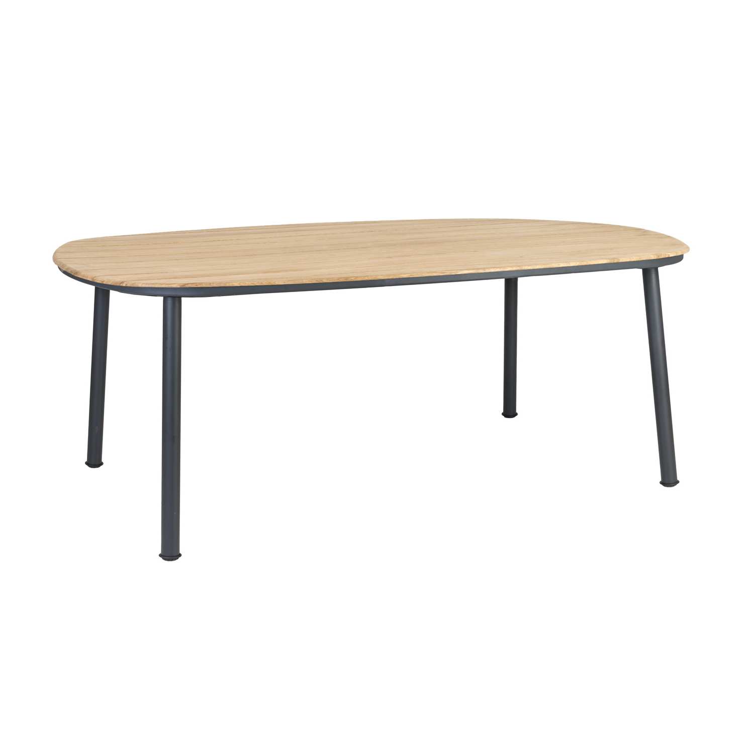 Alexander Rose Cordial Grey Dining Table – Roble Top 200cm