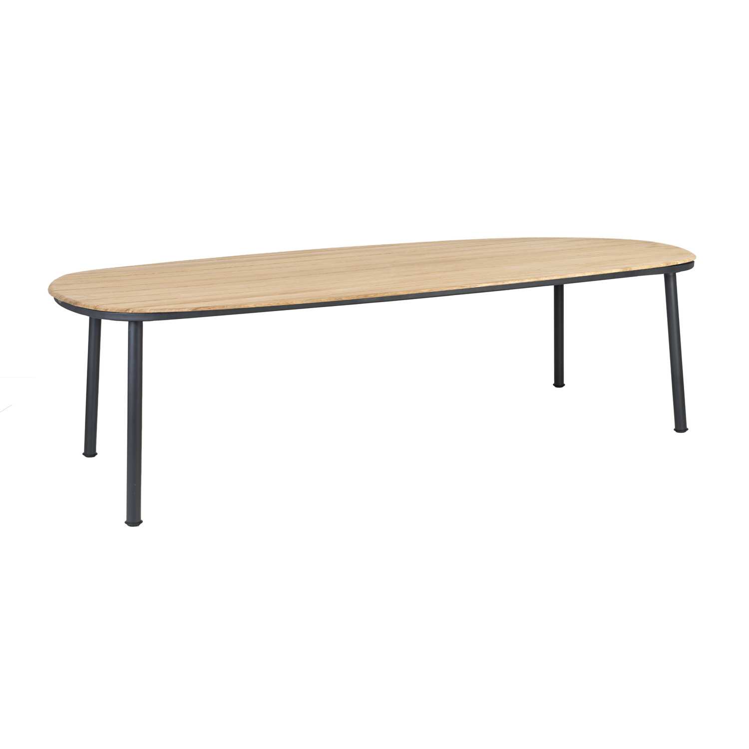 Alexander Rose Cordial Grey Dining Table – Roble Top 260cm
