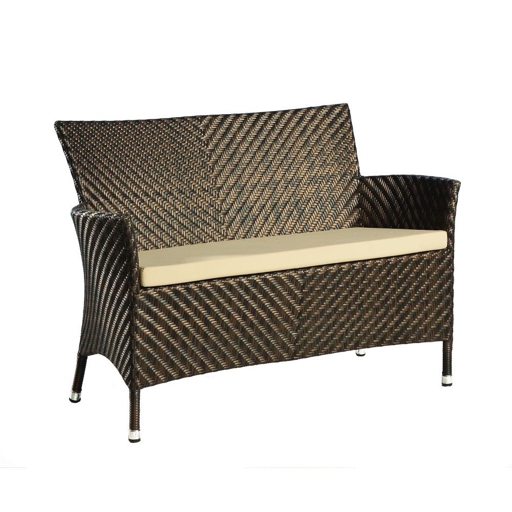Alexander Rose Ocean Wave Bench 4Ft W.Cushion
