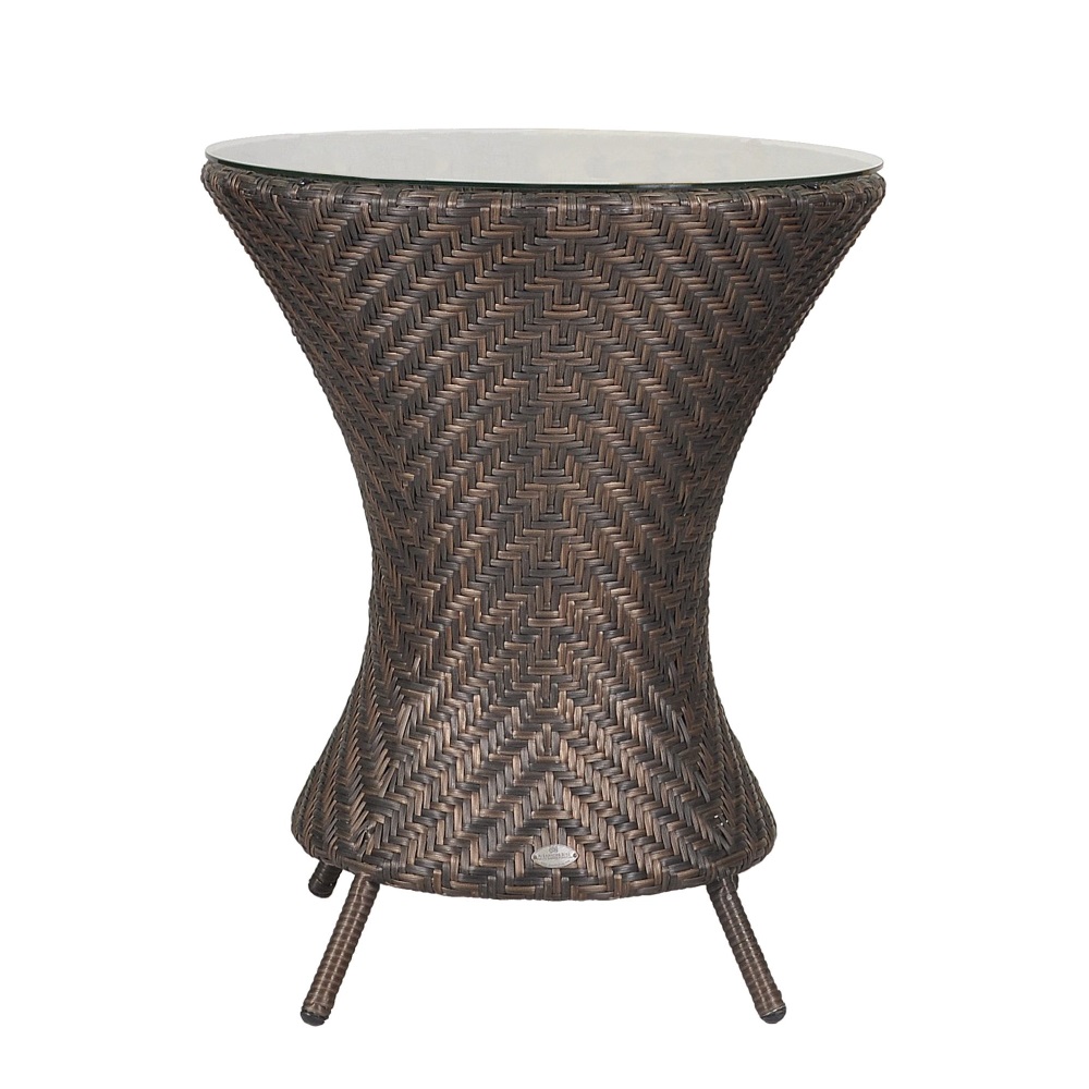 Alexander Rose 0.6Mø Ocean Wave Bistro Table W. Glass