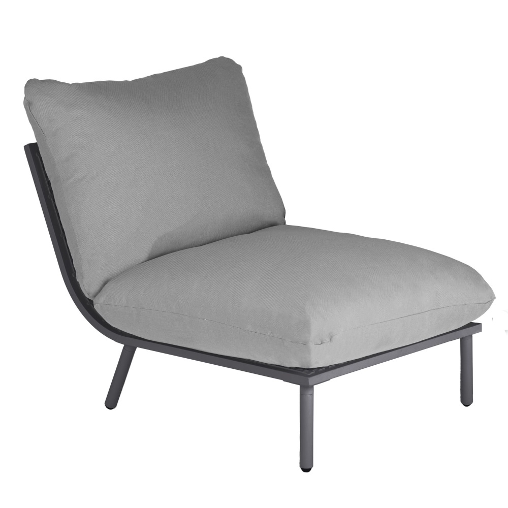 Alexander Rose Beach Lounge Mid Module - Flint/Grey