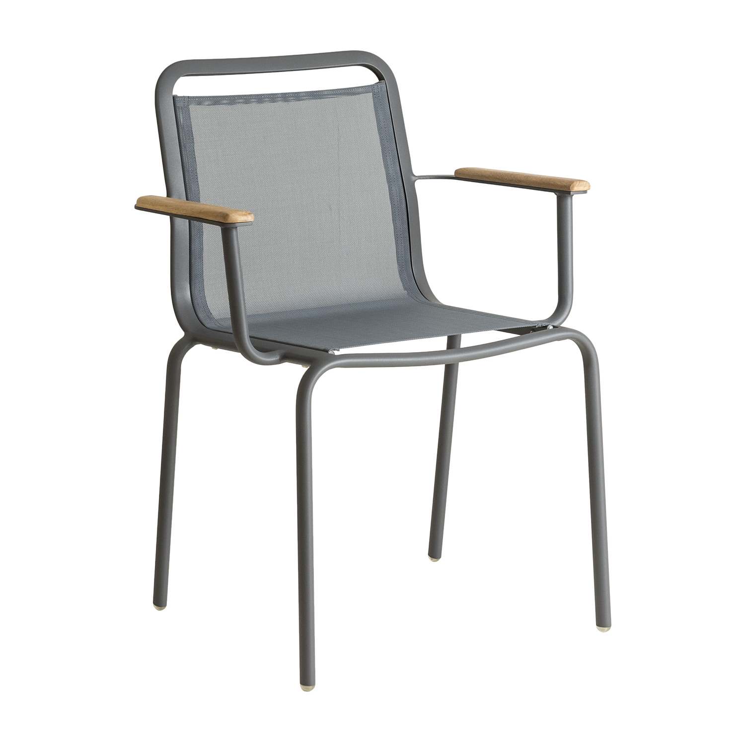 Alexander Rose Fresco Flint Stacking Armchair – Grey Sling