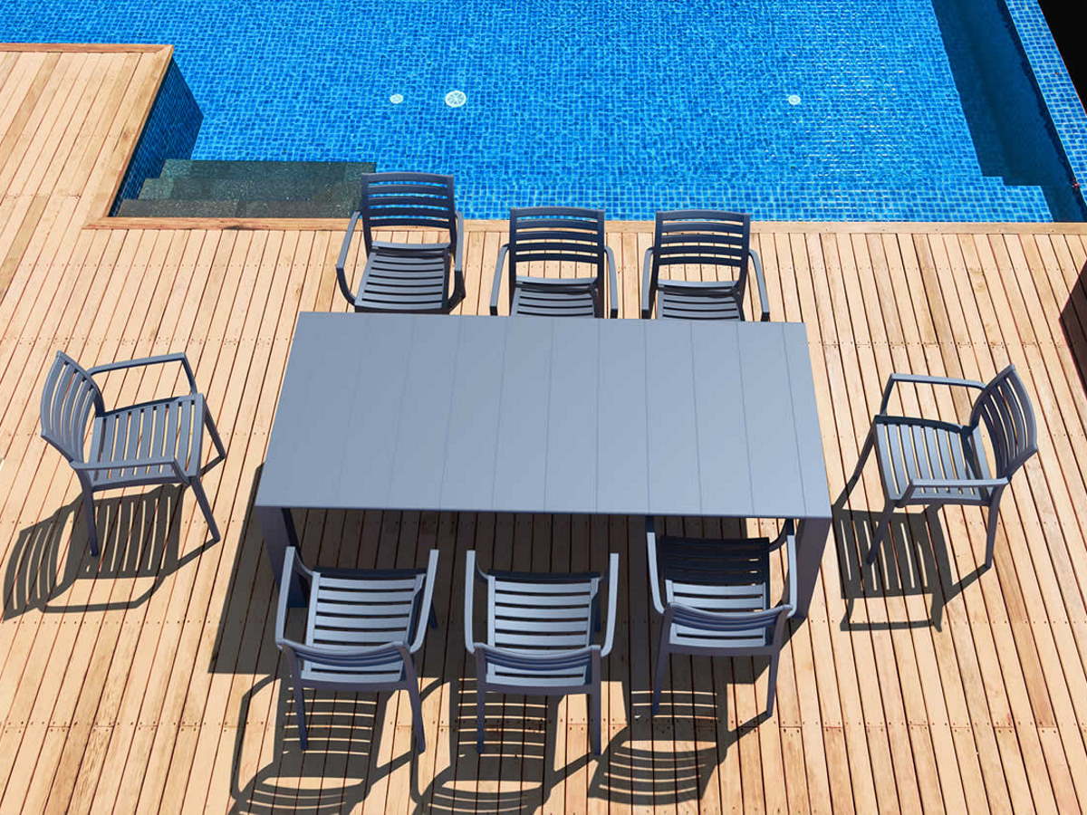 Artemis 8 Seaters Vegas Rectangular Dining Set with Extending Table