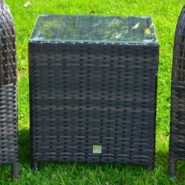 Cairo Rattan 45cm Coffee Table in Chocolate