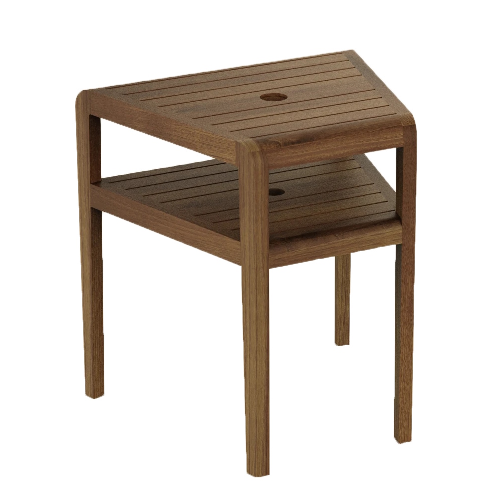 Alexander Rose Bolney Dark Acacia Wooden Companion Table