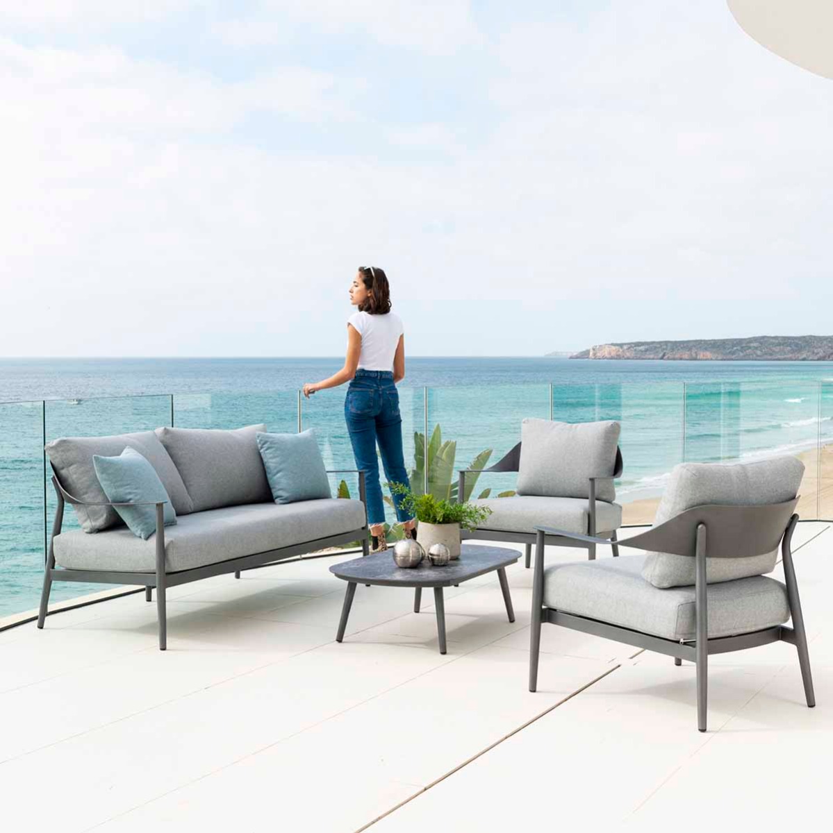 Alexander Rose Rimini 3 Seat Lounge Set