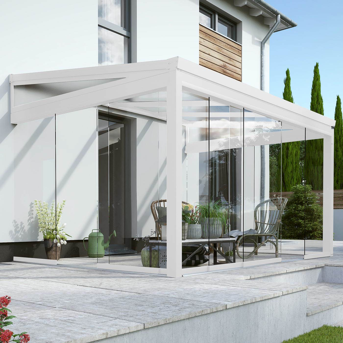 Aphrodite - Garden Room - White - 6m x 3m