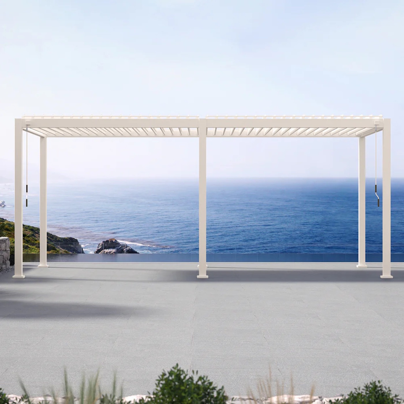 Mirador Ares 3m x 6m Pergola Eggshell White