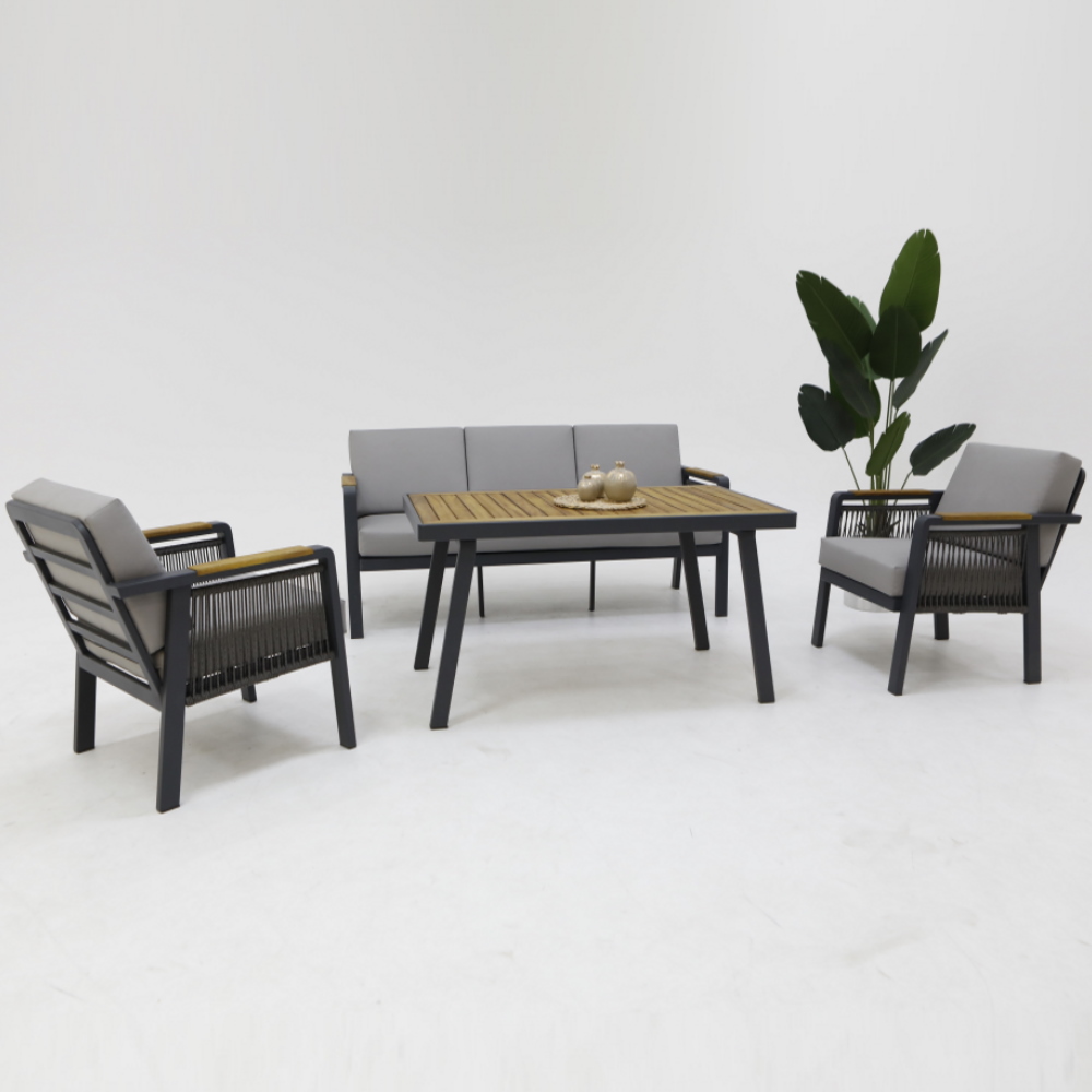 Artemis Sofa Set in Anthracite